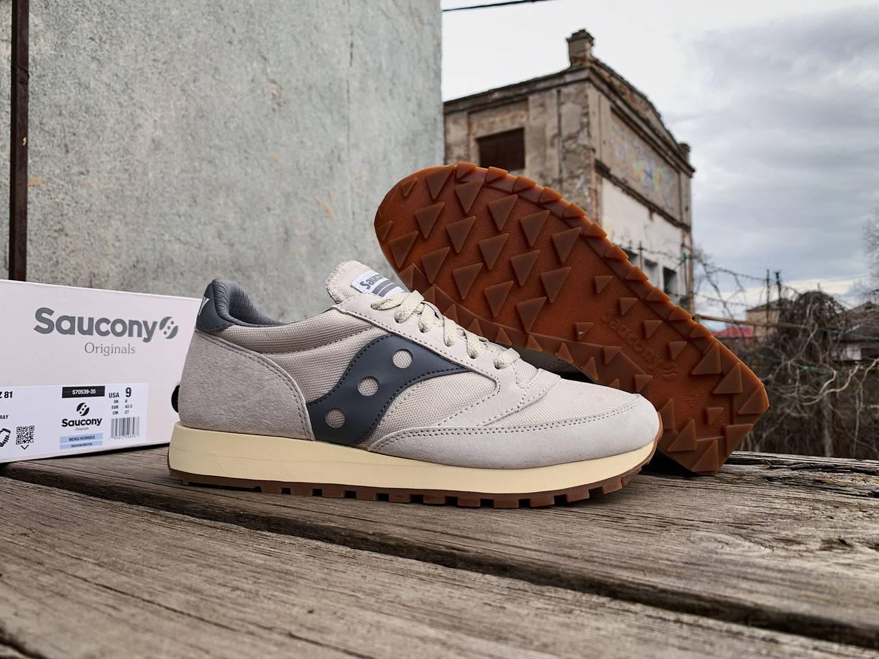 

Мужские кроссовки Saucony Jazz 81 70539-35s Light Grey светло серые Оригинал, Серый