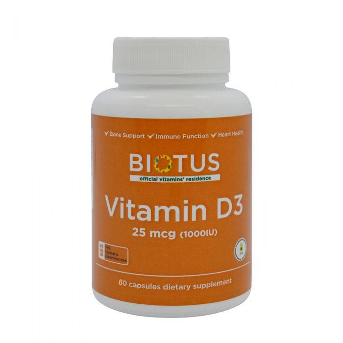 

Витамин D3 (Vitamin D3) 1000 МЕ 60 капсул