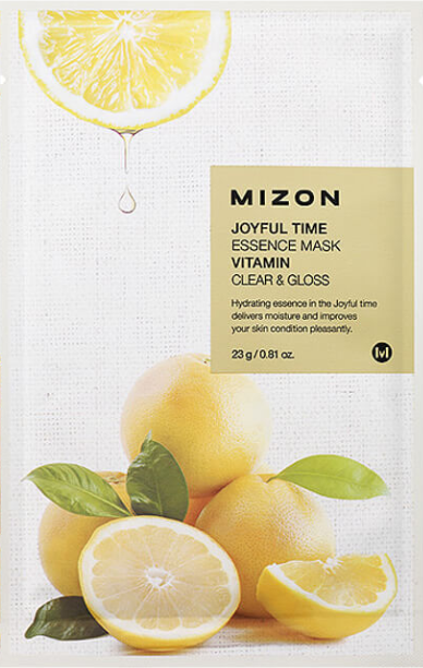 

Увлажняющая тканевая маска для лица Mizon Joyful Time Essence Mask Витамин C 25 мл