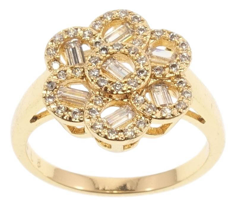 

Кольцо Xuping Позолота 18K "Цветок с цирконием" р.16,17,18,19.5