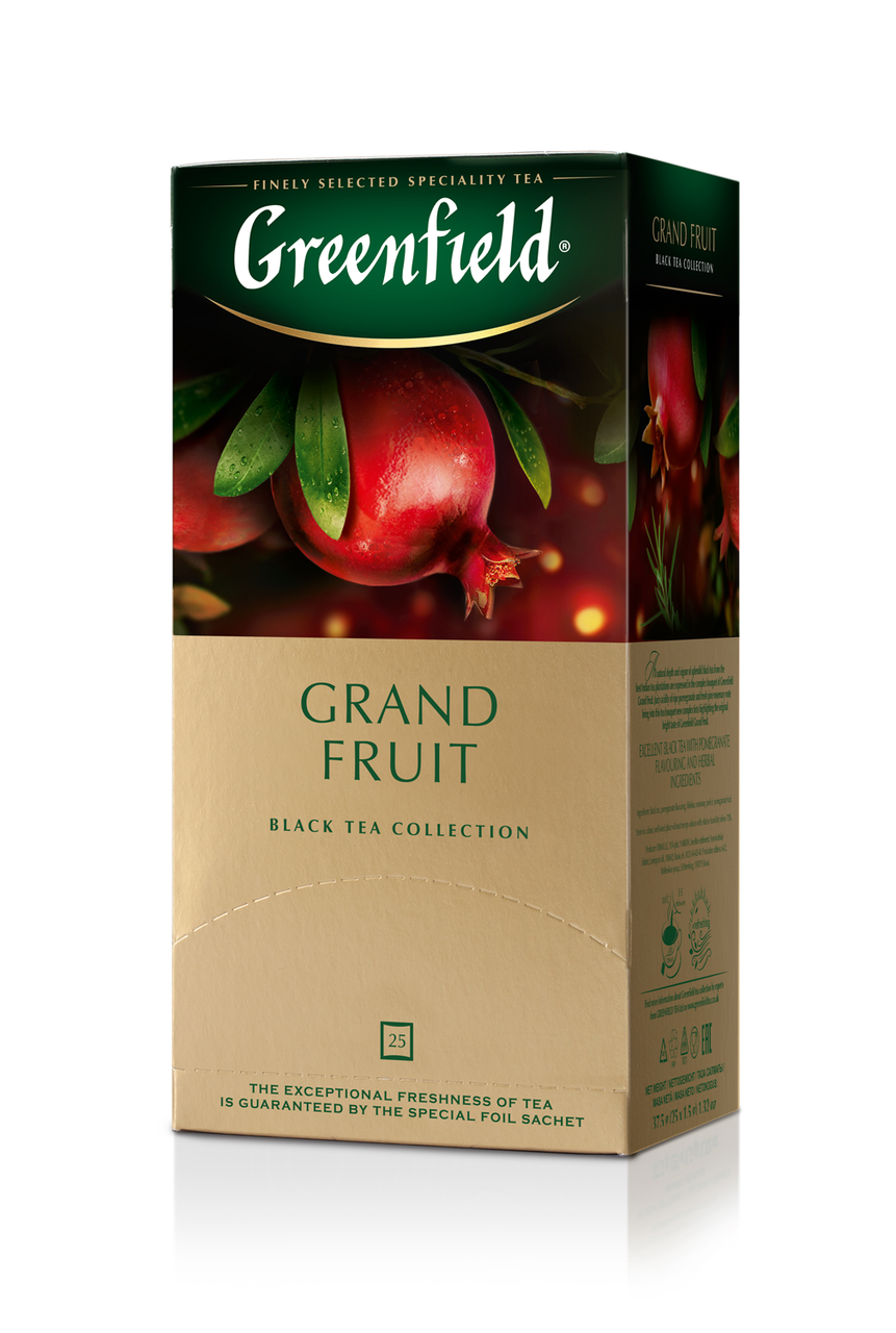 

/Чай черный 15г*25*10 пакет Grand Fruit GREENFIELD