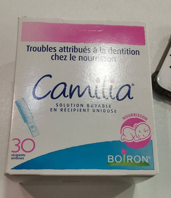 

Camilia, полегшення болю при прорізуванні зубів. Boiron, 30 монодоз. Франція