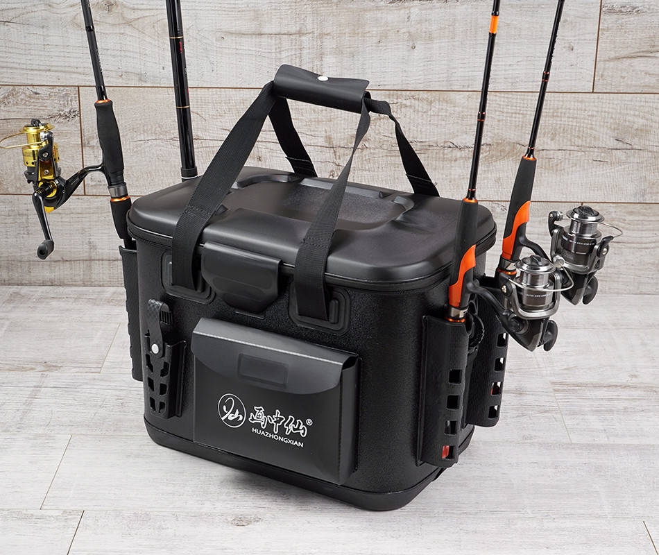 

Сумка спиннингиста FanFish HLX-40 Black со съемным лотком и держателями для спиннинга