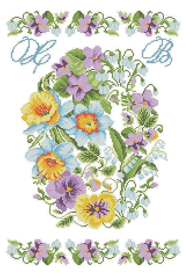 

ХВВ-088. Схема для вишивки бісером Великодній рушник