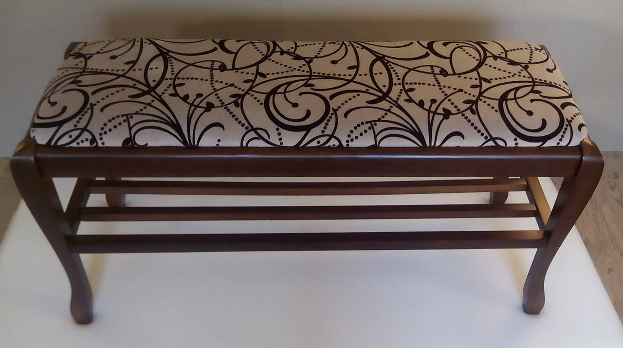 

Банкетка Сиеста-110 New с полкой темный орех