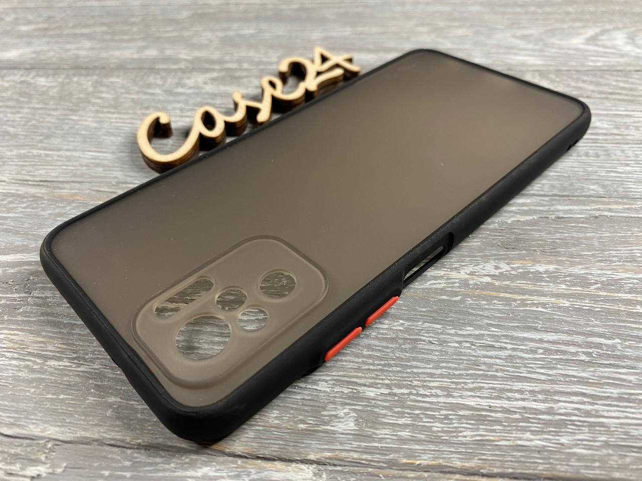 

TPU чехол накладка Matte Color Case (TPU) для Xiaomi Redmi Note 10 / Note 10S (5 цветов) черный
