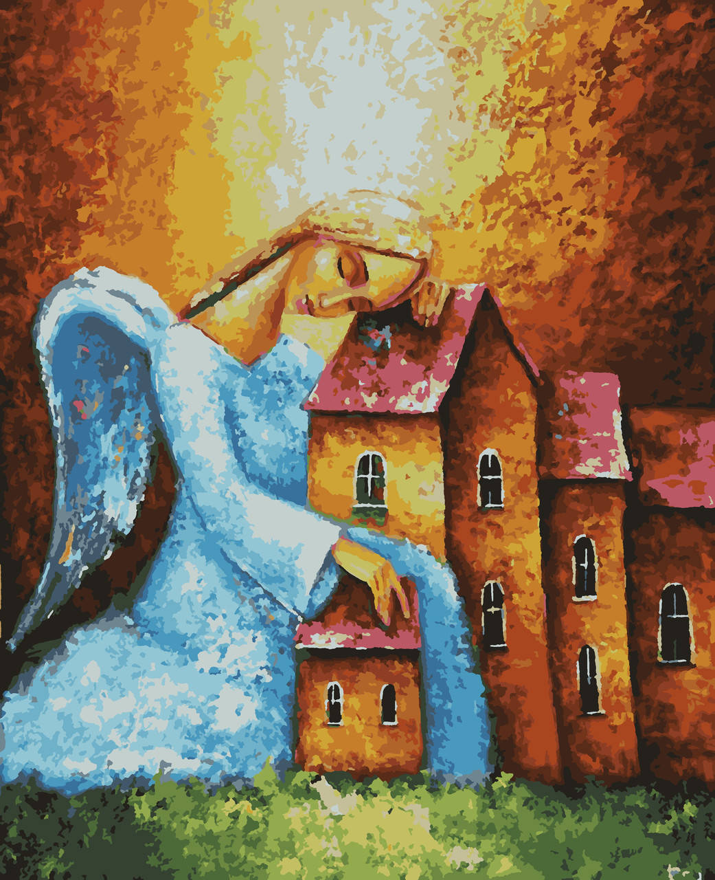 

PN5455 Картины по номерам "Ангел-хранитель" 40*50см Artissimo, Разноцветный