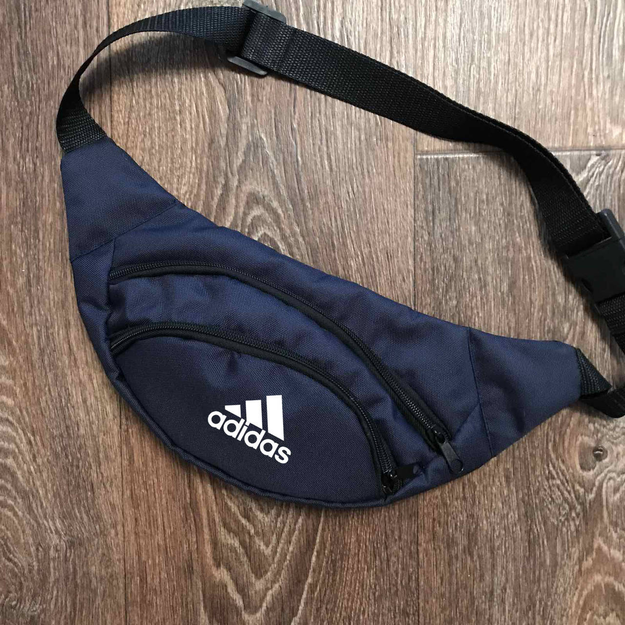 

Поясная сумка Адидас (Adidas) унисекс, бананка Адидас для мелких вещей, Синяя, Синий