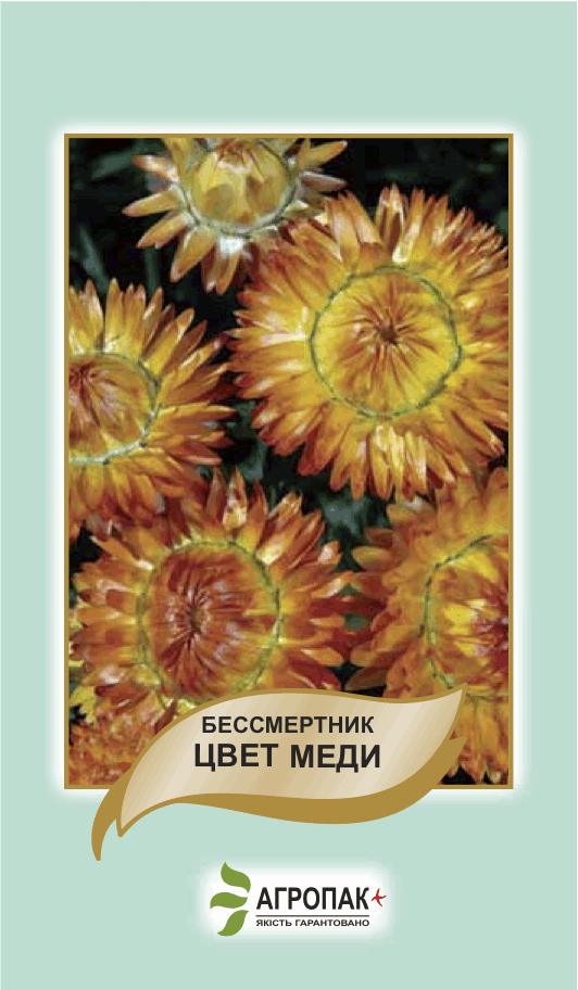 

Семена цветов Бессмертник цвет меди 0,2 г. Агропак плюс