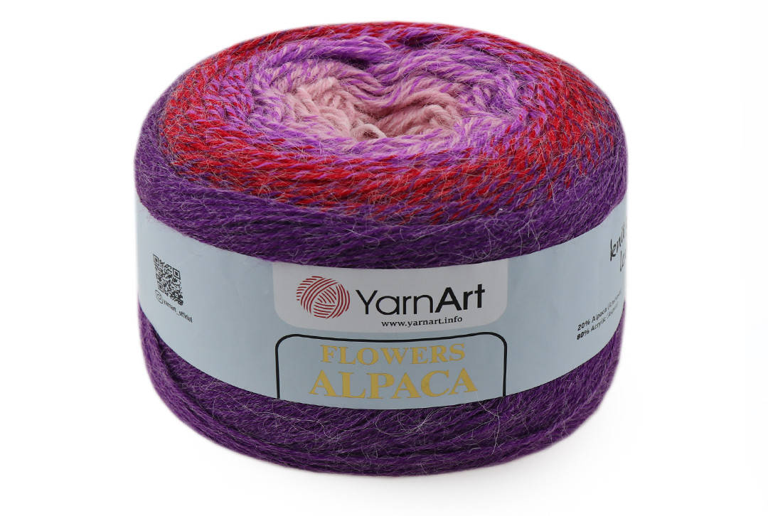 

YarnArt Flowers Alpaca, №434, Секционное крашение