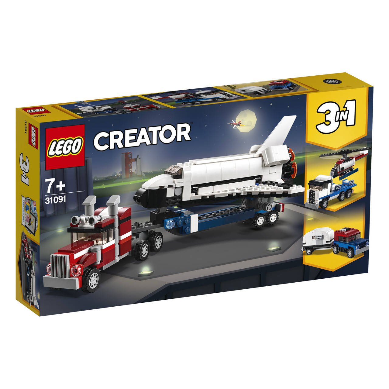 

LEGO ЛЕГО Creator 3 в 1 Транспортировщик шаттлов 31091