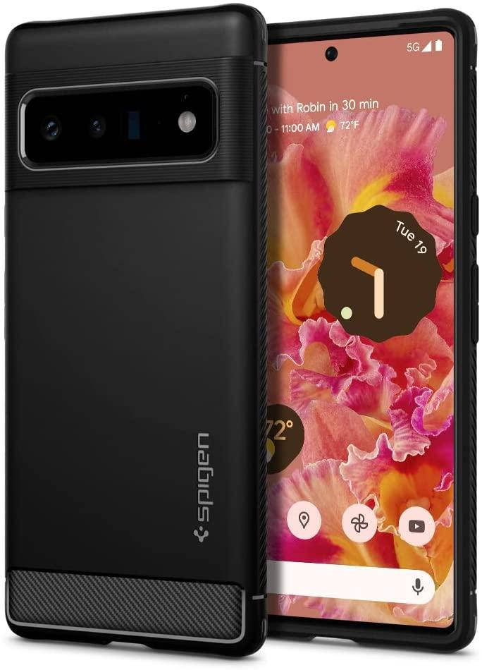 

Чехол Spigen для Google Pixel 6 Pro - Rugged Armor, Matte Black (ACS03456)