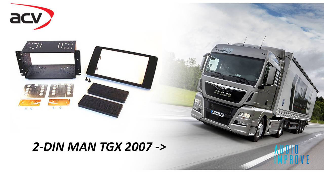 

Πepexодная рамка ACV 2 Дін 2 Din MAN TGX перехідна рамка