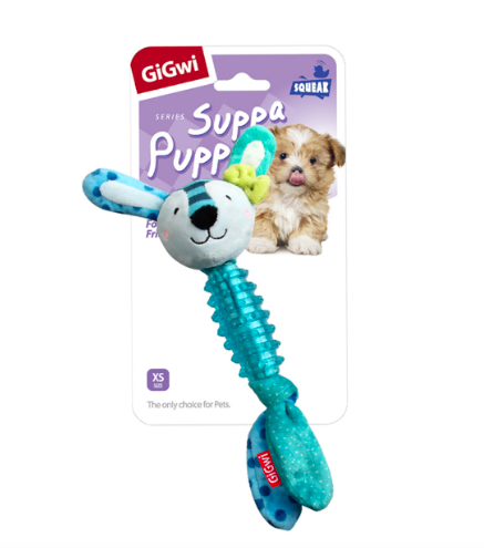 

GiGwi Заяц с пищалкой 15 см - игрушка для щенков и мелких собак