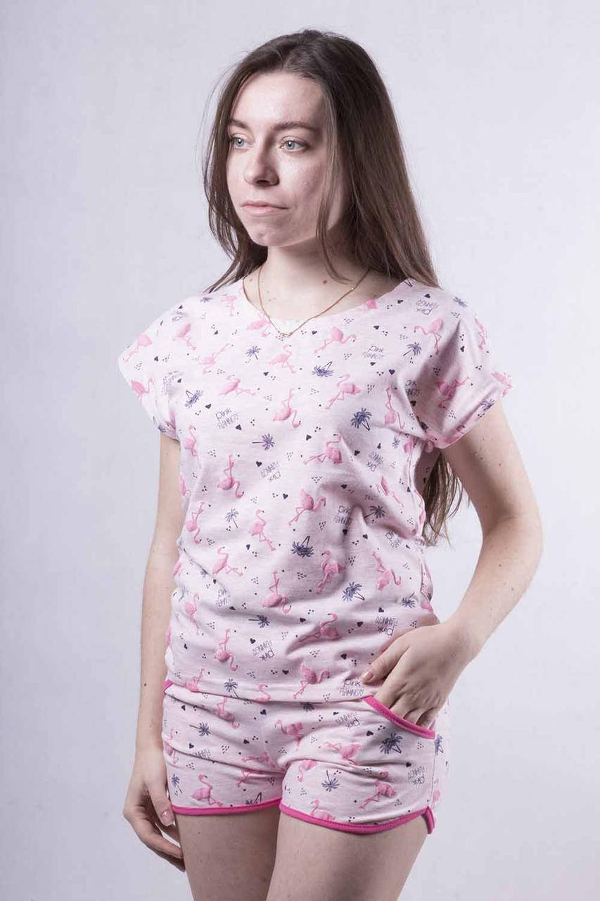 

Женская летняя пижама "Фламинго" В НАЛИЧИИ ТОЛЬКО 54 Р!