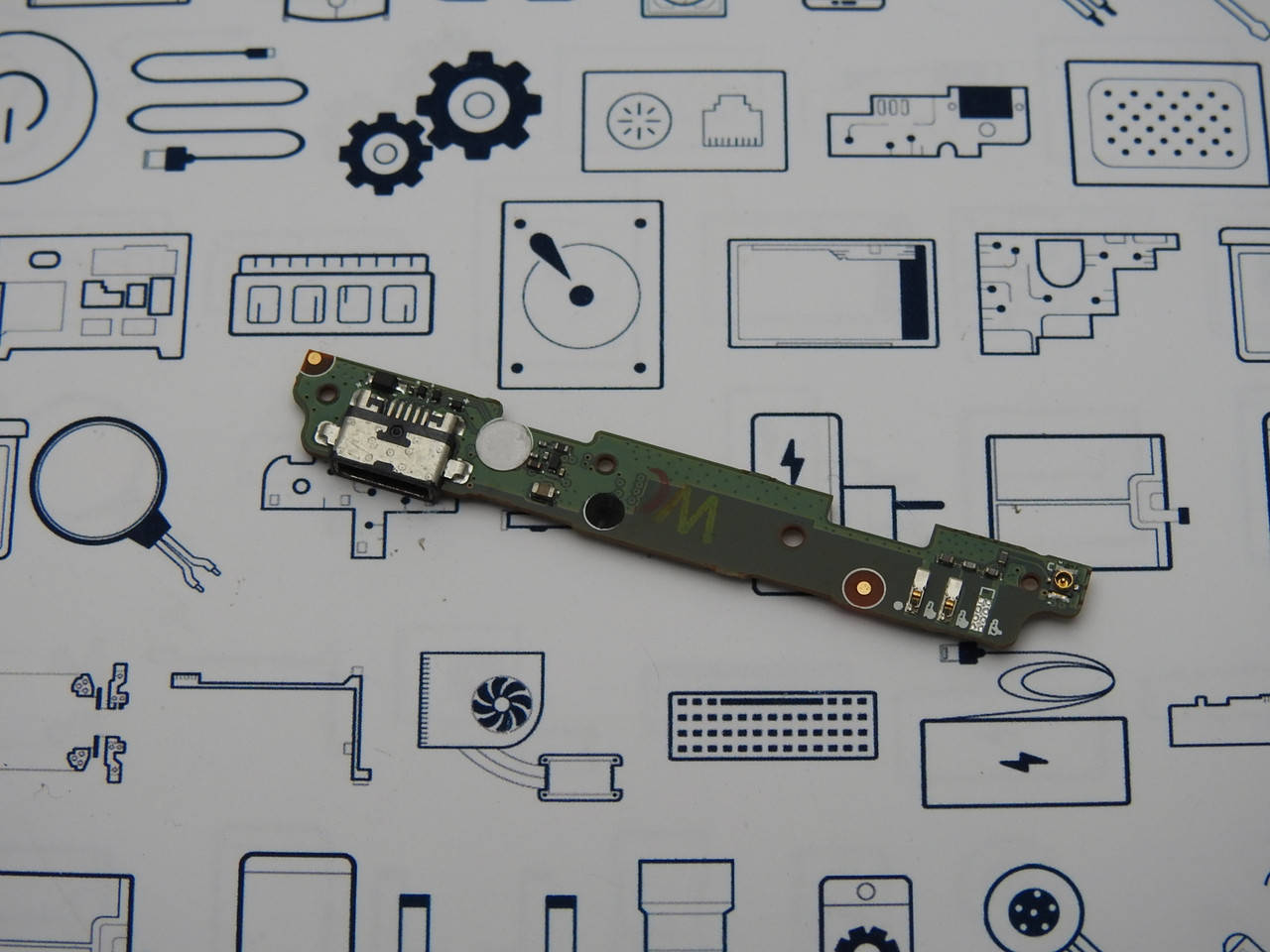 

Нижняя плата Xiaomi Redmi 2 Сервисный оригинал с разборки