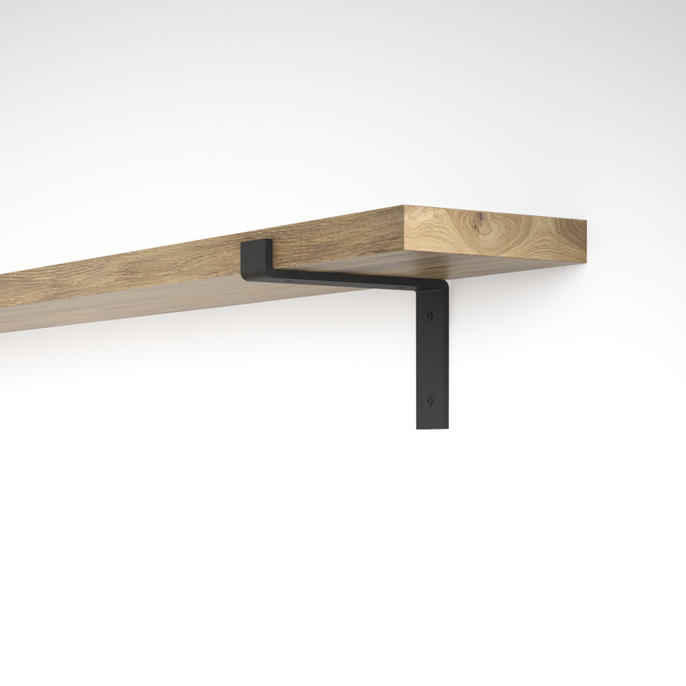 

Кронштейн для полки из металла 156×30mm, H=125mm, Черный