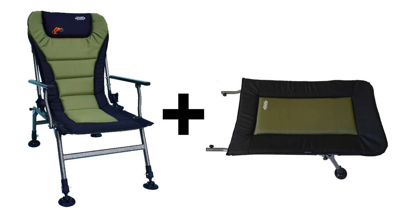 

Кресло карповое Novator SR-2 Comfort + подставка Novator POD-1 Comfort