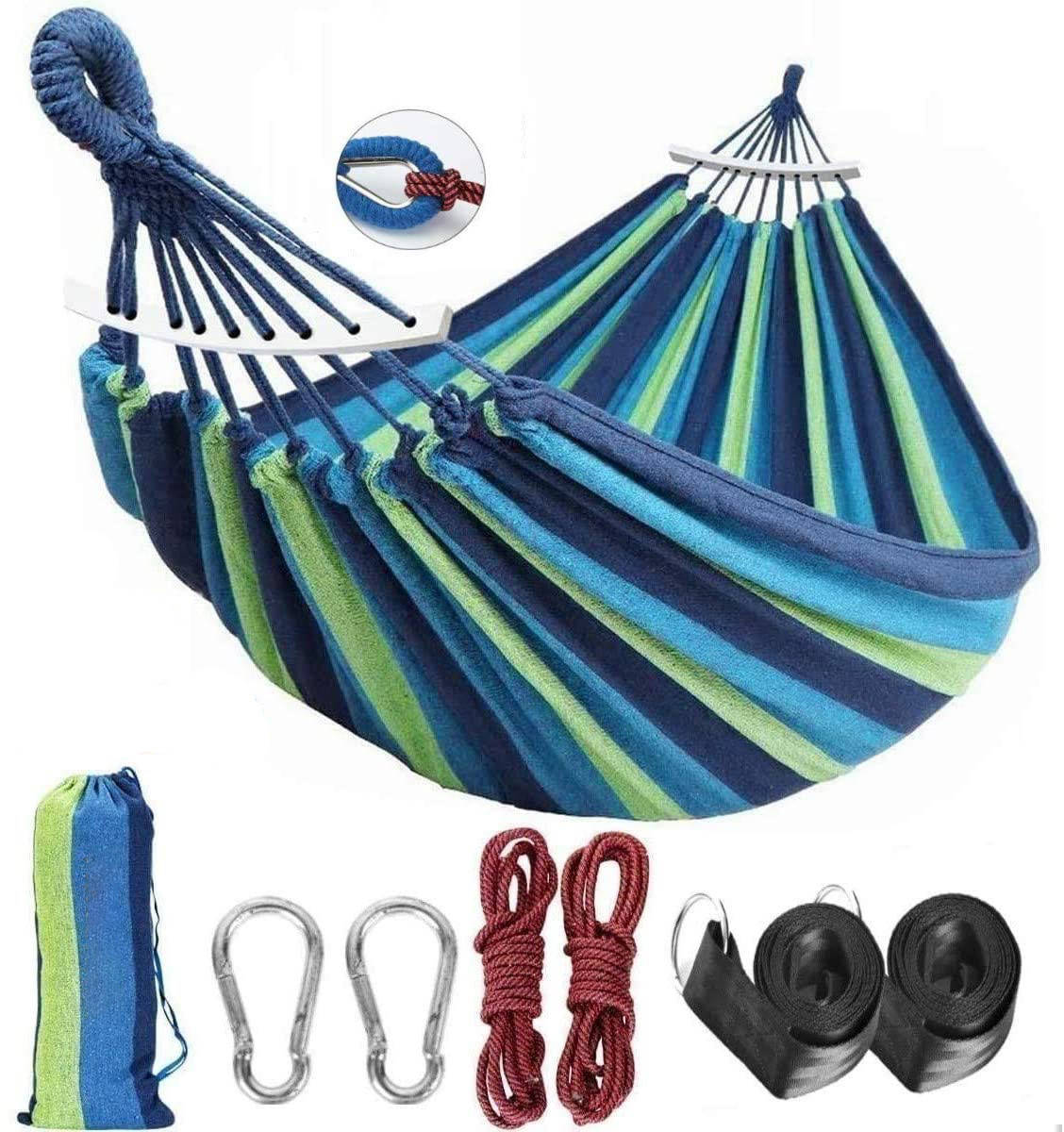 

Двухместный гамак с планкой SUMMER Зеленый XXL 200х150 WCG