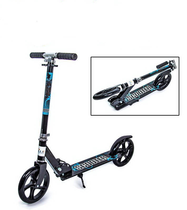 

Двухколесный самокат Складной Scooter 460 Black, Черный