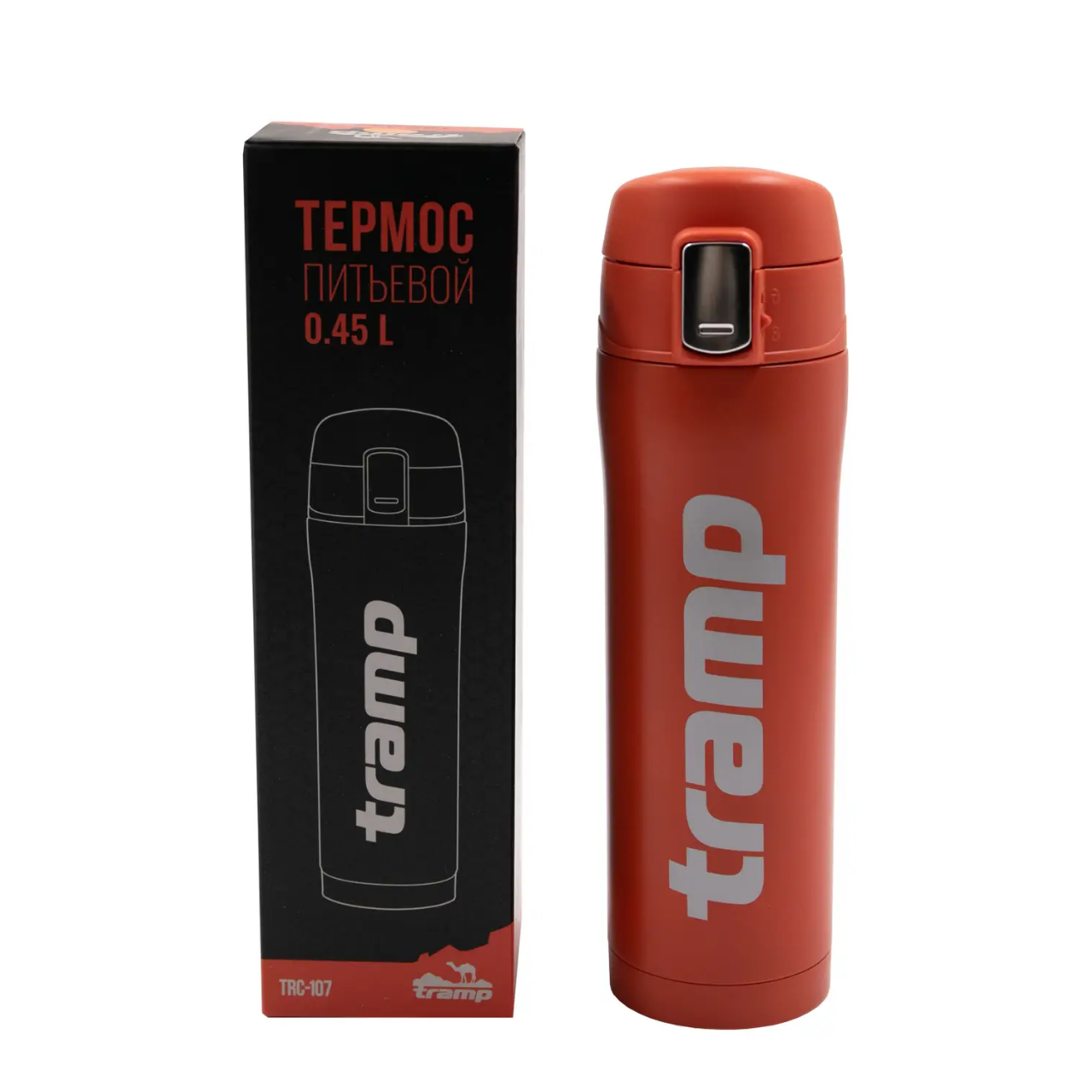 

Термокружка Tramp 0,45 л TRC-107-orange оранжевый. Кружка термос 450 мл.