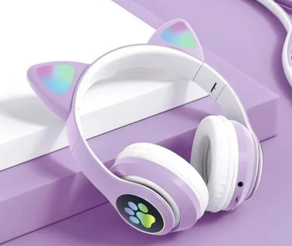 

Беспроводные Bluetooth наушники Cat Ear STN-28 со светящимися ушками