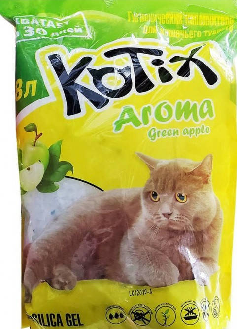 

Kotix Силикагелевый наполнитель для кошачьего туалета, с ароматом яблока