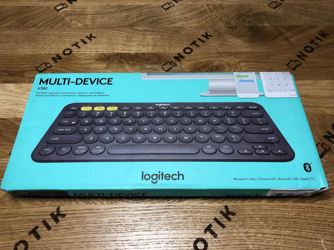 

Клавиатура беспроводная Logitech K380 Multi-Device Bluetooth Graphite NEW, Черный