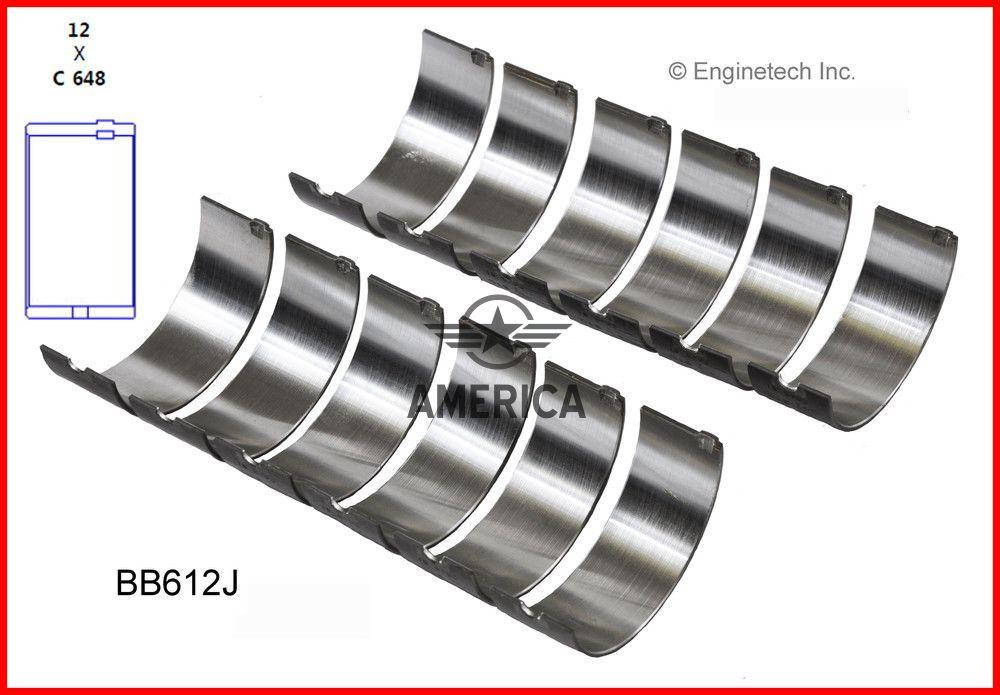 

Вкладыши шатунные 0.25мм 4,0L ENGINETECH BB612J010