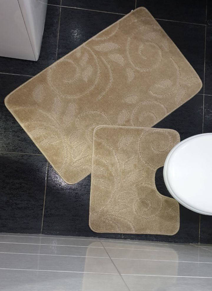 

Набор ковриков для ванной и туалета KХ 102 бежевый