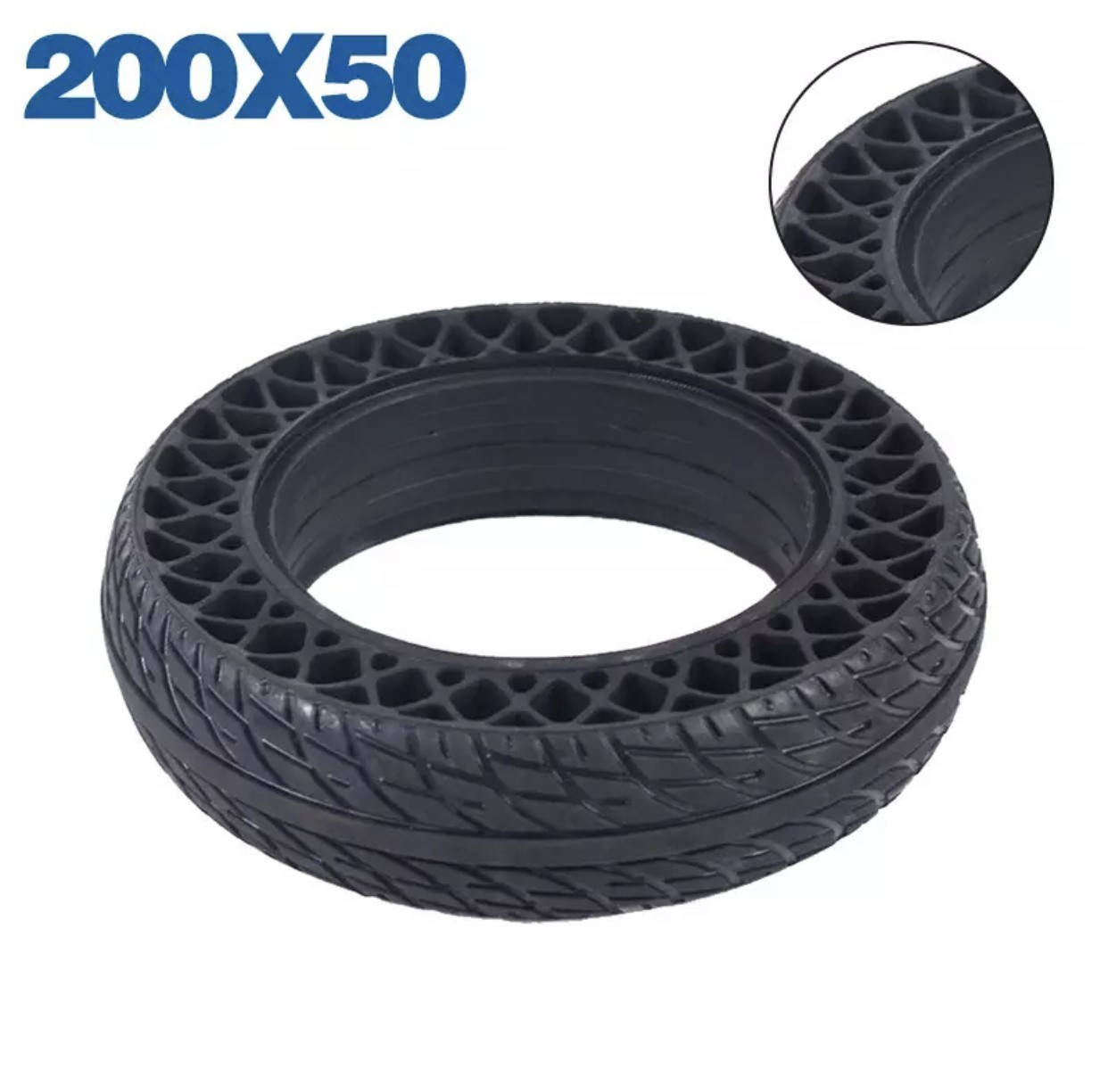 

Бескамерная литая шина для электросамоката Kugoo S3 Pro 200х50