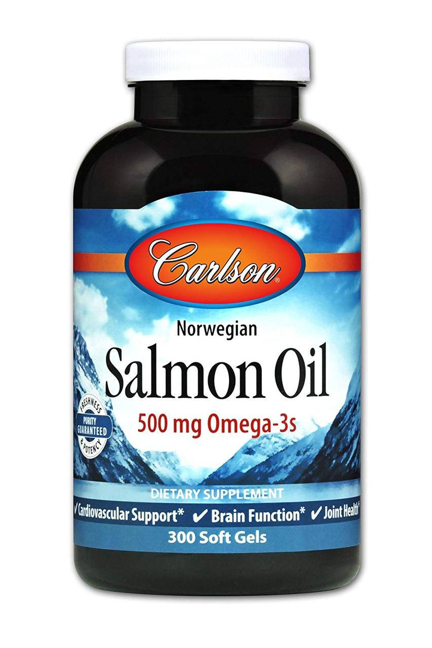 

Масло лосося (Salmon Oil) 500 мг 300 капсул