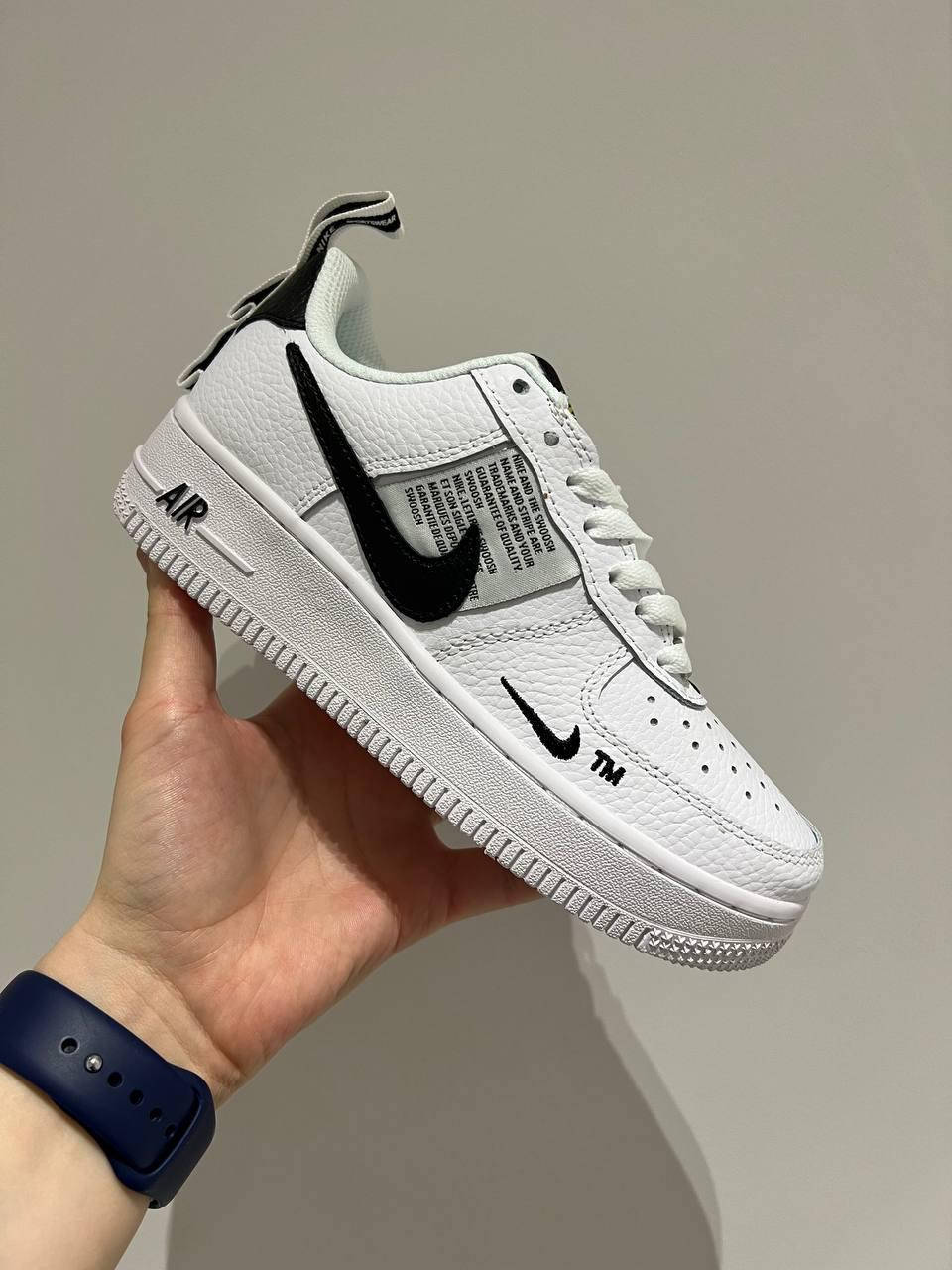 

Женские кроссовки N!ke Air Force 1 Utility White/Black, Белый