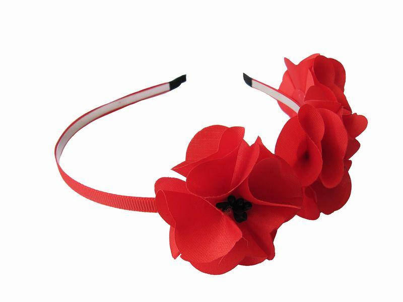 

Обруч Дикие маки (Украинские венки, обручи, заколки)