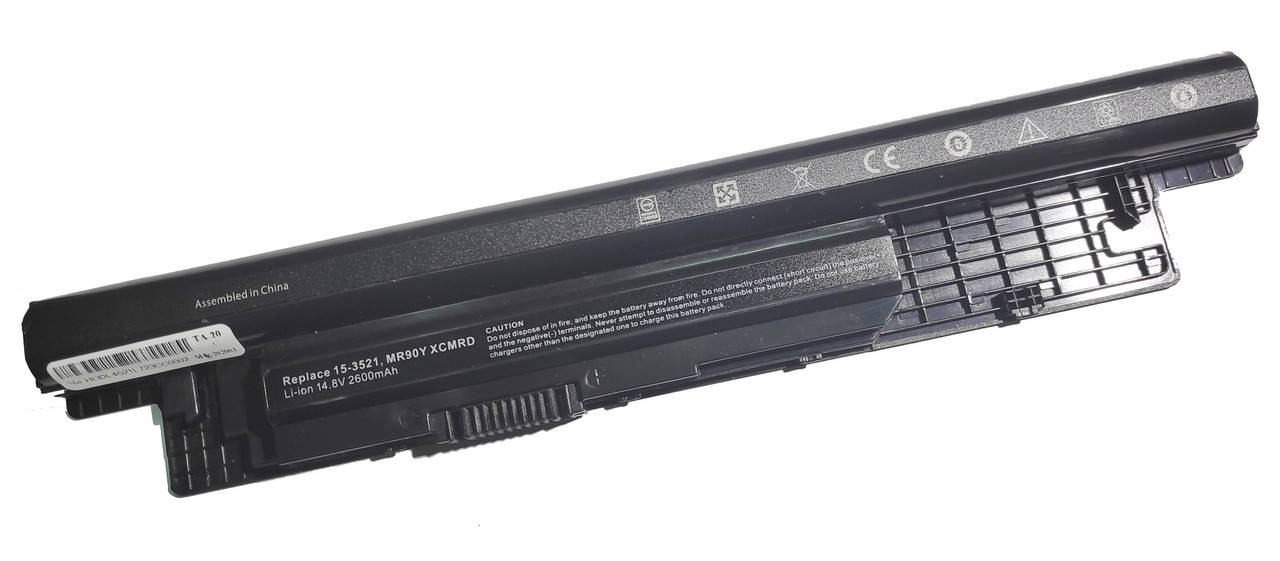 

Аккумулятор для ноутбука Dell 2600мAh 14,4В-14,8В XCMRD 0mf69 4wy7c 6hy59 fw1mn t1g4m xrdw2 dell 3542 inspiron, Черный