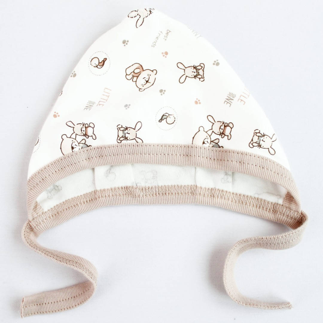 

Шапочка на зав'язку, інтерлок хлопчику