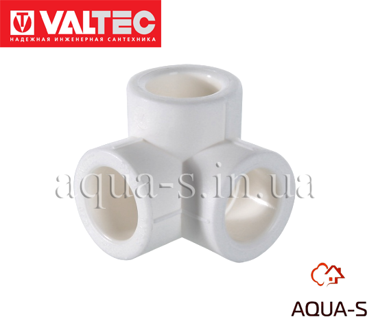 

Тройник трехплосткостной Valtec PPR DN 20 равный полипропиленовый (VTp.738.0) Белый