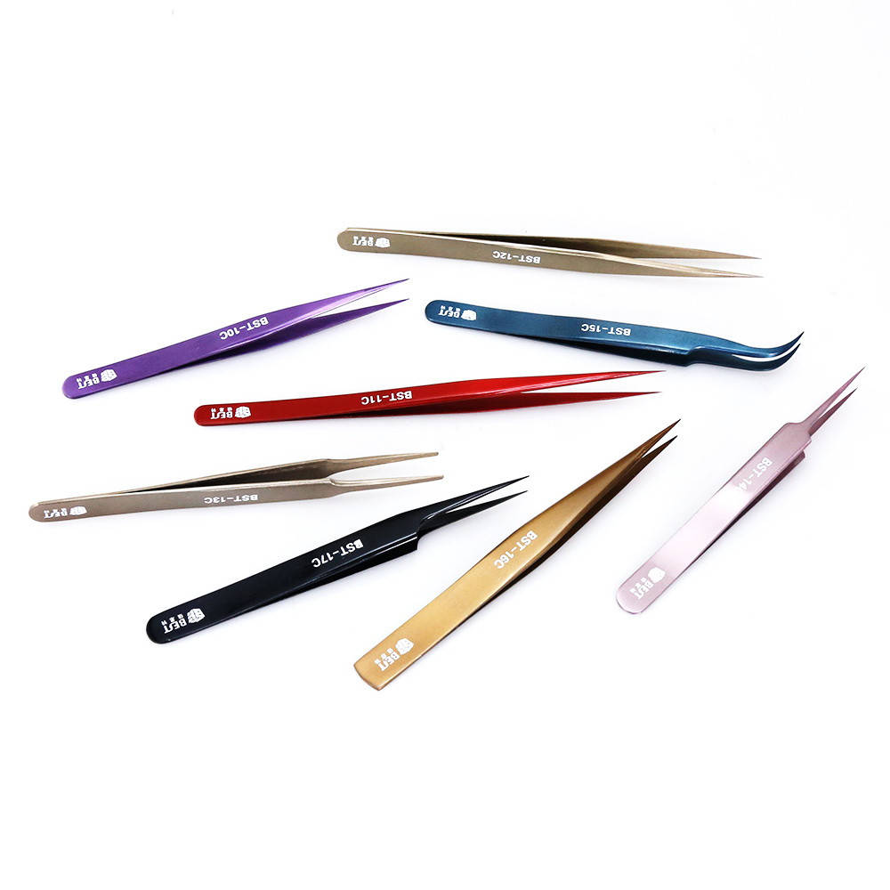 

Стальные анодированные пинцеты. Пинцет сталь