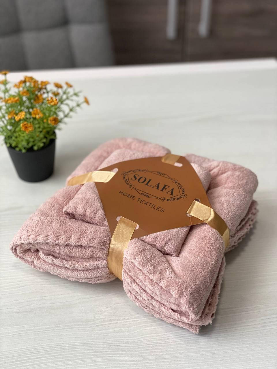 

Полотенце "Мешочек", набор, баня + лицо микрофибра, Разные цвета