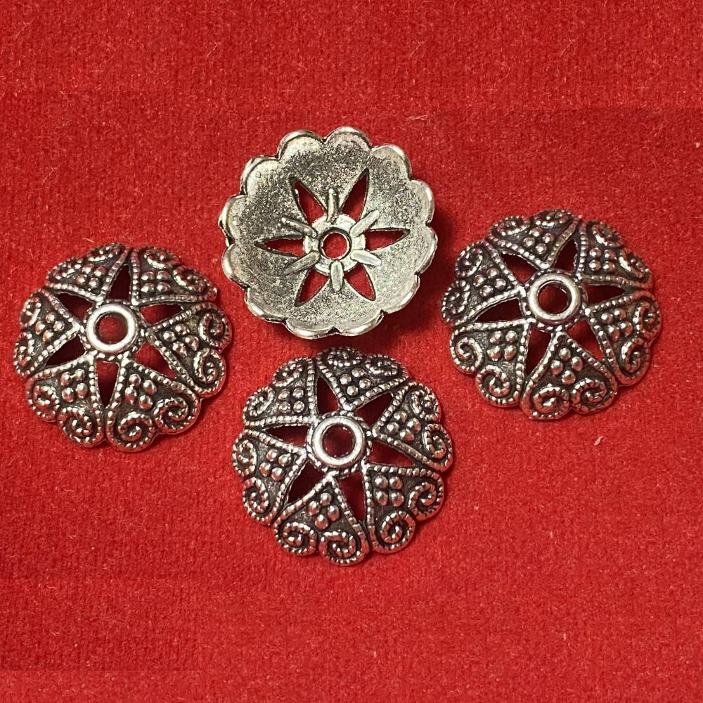 

Шапочка для бусин Finding Обниматель Античное серебро 19 мм