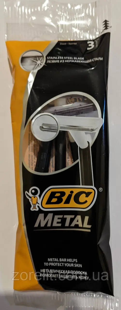 

Станок для бритья BIC metal 1 (3шт)