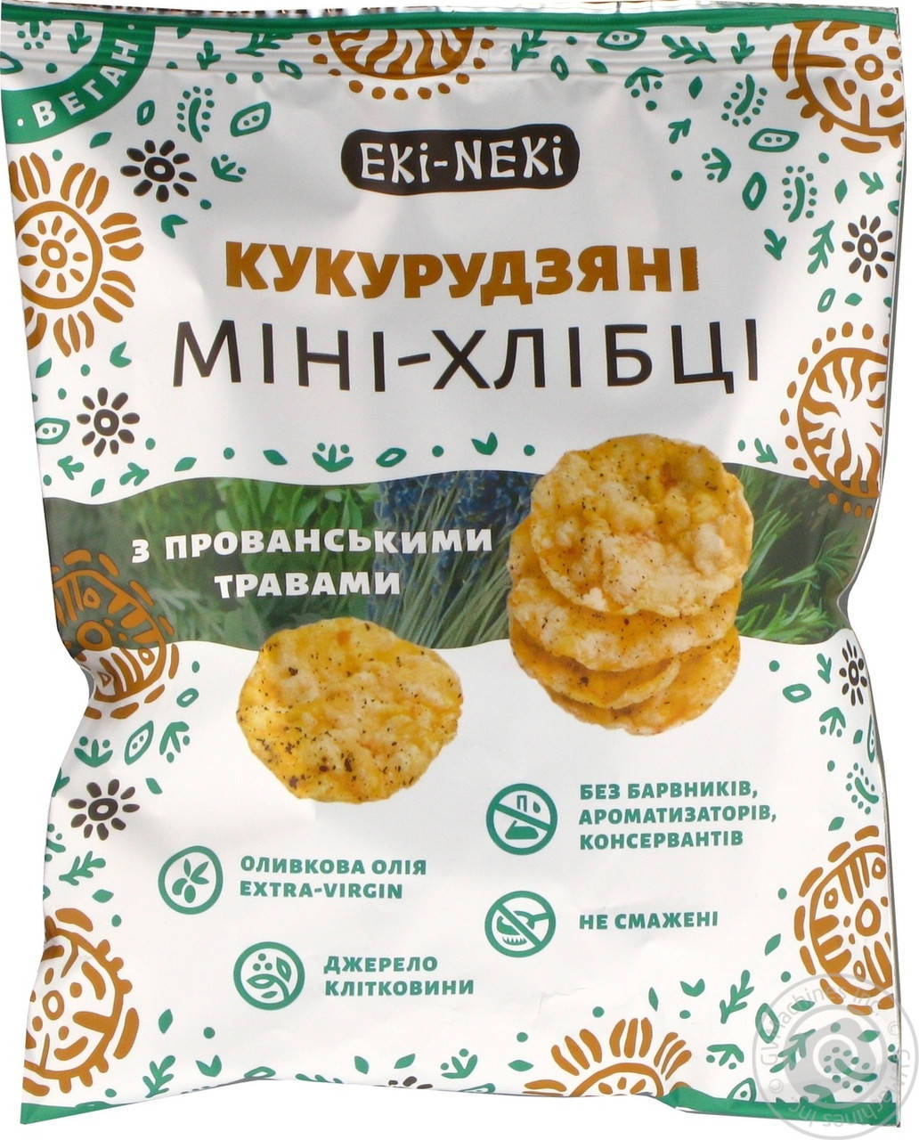 

Мини-Хлебцы Кукурузные с прованскими травами ЕКІ-НЕКІ 40г