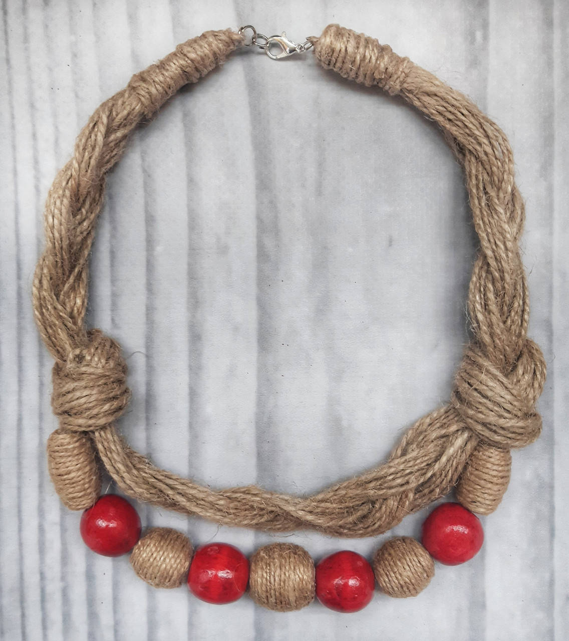 

Намисто Буковинське червоне льон