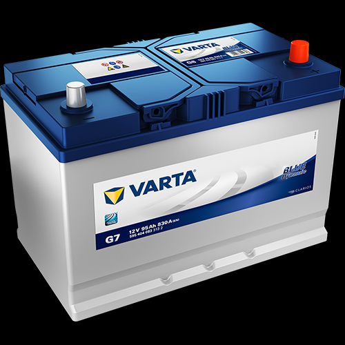 

Аккумулятор 95Ач 830А VARTA BD G7 Азия 12В R