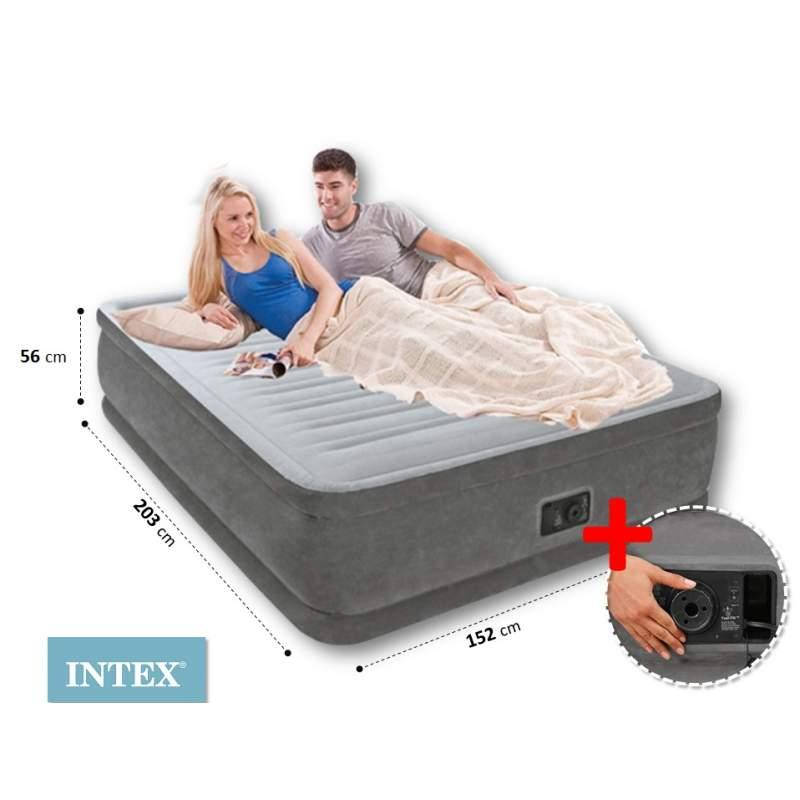 

Надувная кровать двуспальная 203*152*56 см, с встроенным насосом Intex 64418, Синий
