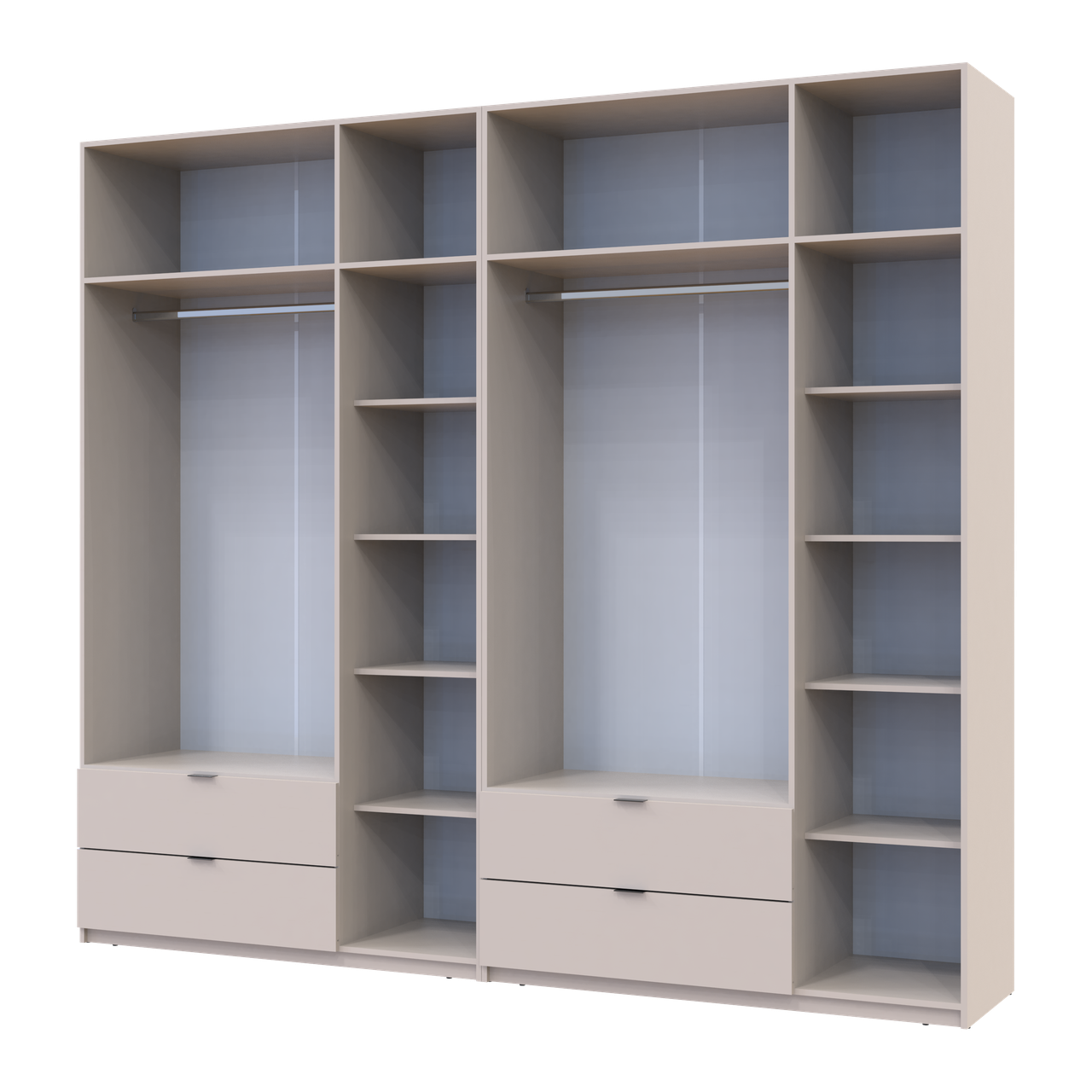 Розпашна Шафа для одягу Doros Лукас Кашемір 3+3 ДСП 270х50х240 (42005116) 3