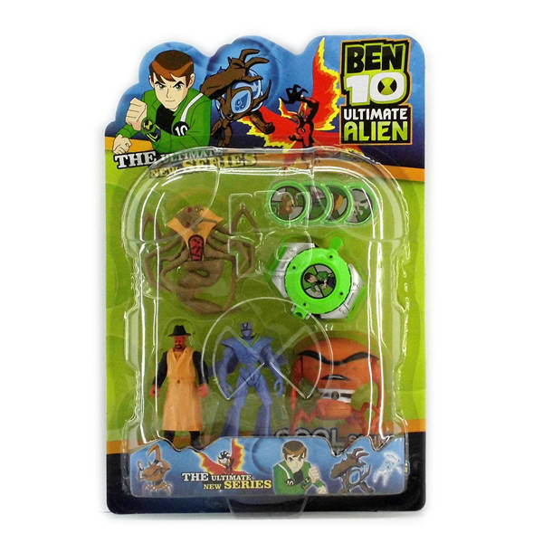 

Ben ten Бен Тен 4 светящихся фигурок 5 серии + часы с дисками - Краб+Робот+Жук +Адватай