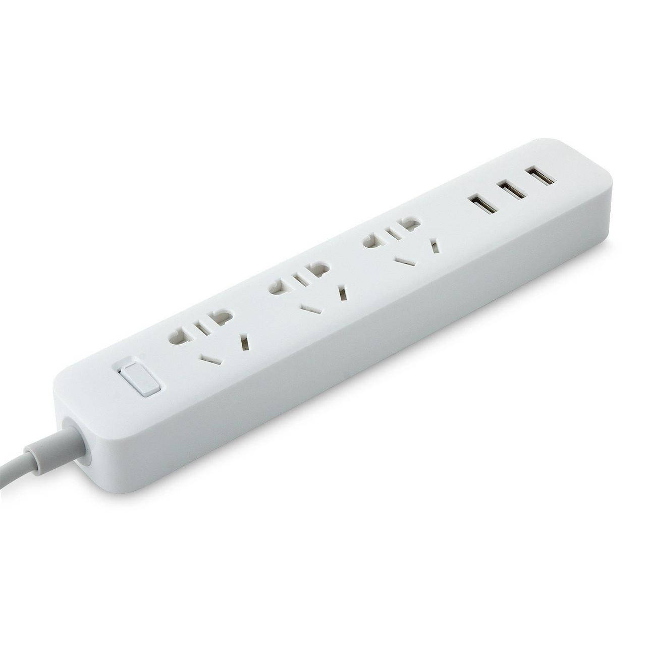 

Удлинитель Xiaomi Mi Power Strip with 3USB 1.8m White (XMCXB01QM, NRB4049CN) [11336]
