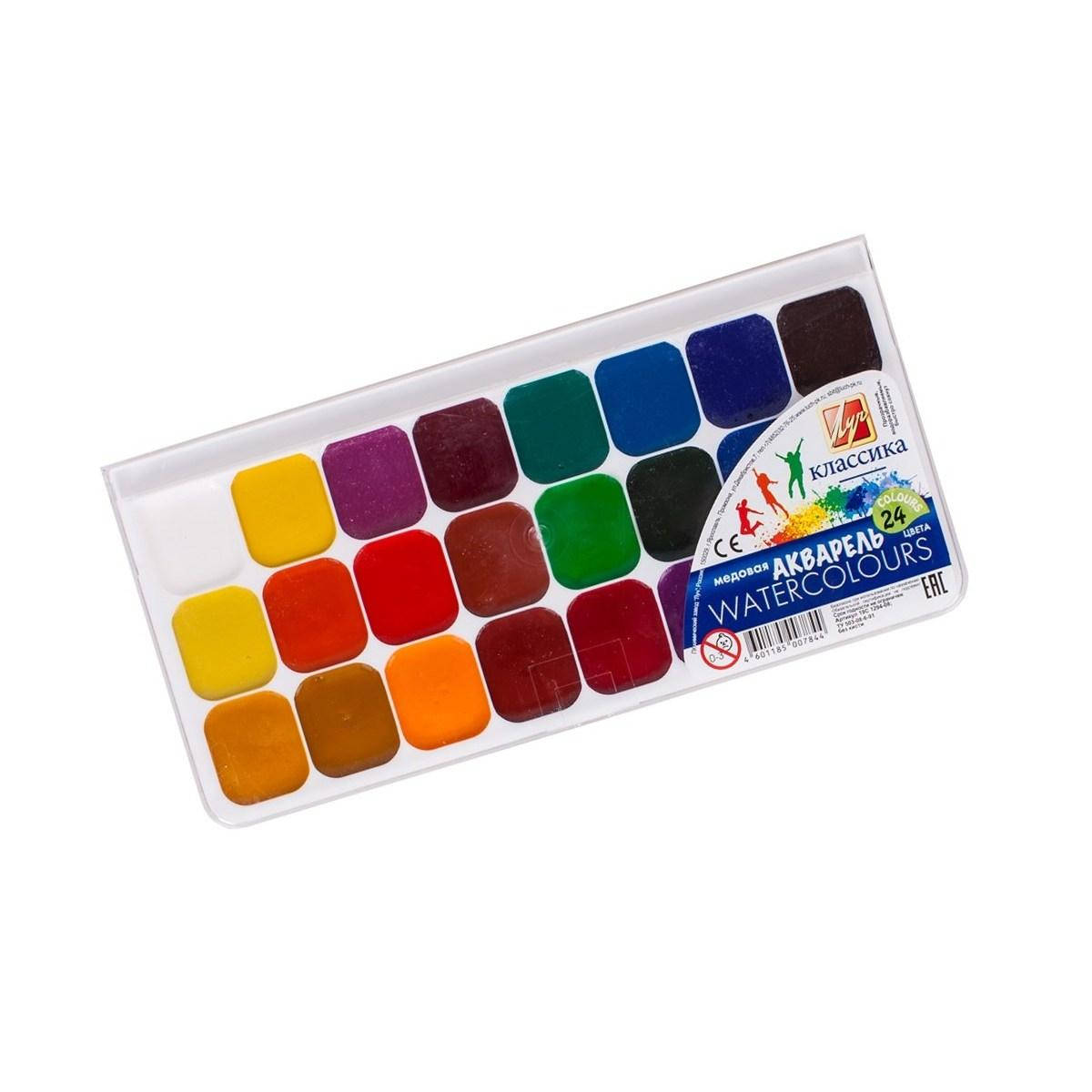 

Краски акварельные 24 цвета Луч "Классика", Разные цвета