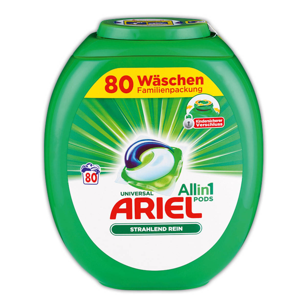 

Капсулы для стирки универсального белья Ariel Pods 3 в 1 80 шт